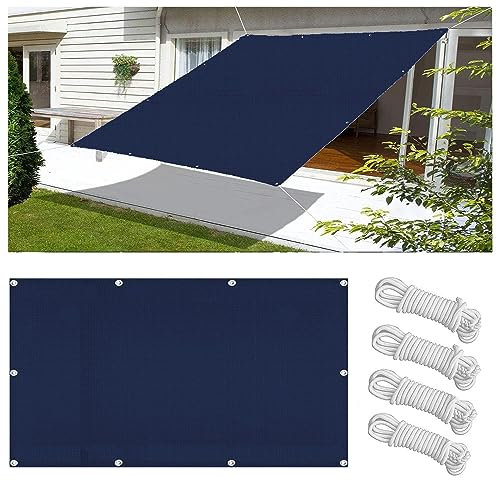 Sonnensegel Wasserdicht Rechteckig 3x5.5M Multi Farbe und Größe Sonnensegel Balkon UV Schutz Sonnenschutz Markise Mit Ösen Und Kordel für Balkon Terrasse Garten