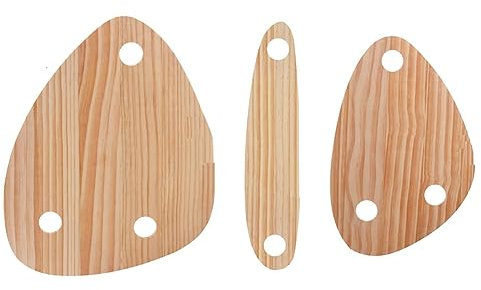 Tsudoku 3 Stück Weinflaschenaufsatz, Serviertablett, Holzaufsatz, Charcuterie, Flaches Servierbrett Aus