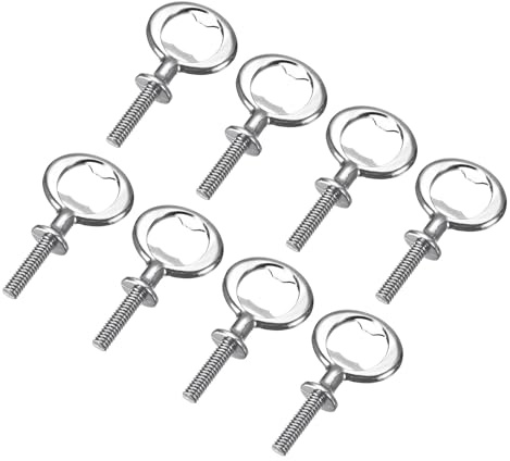sourcing map Bottle Opener, 8Pcs 80mm - Zinc Alloy Screw Beer Opener, Flat Inserts Kit Threaded Hardware for Wedding Wine Party DIY Craft and Handmade (Silver)