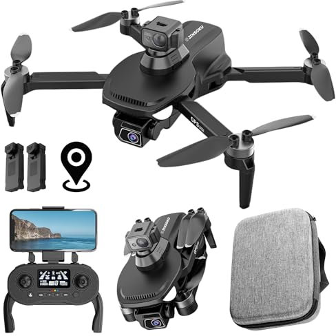 Jinsoku S250 GPS Drone, 4K Camera Quality, 600m Range, 50 Mins Long Flight, Obstacle Avoidance, Brushless Motor, Foldable RC Quadcopter For Adults, 5G WIFI, 2 Batteries, Easy to Use For Beginners