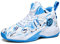 CHRRUXIN Herren Basketballschuhe No-Rutsch Atmungsaktive Outdoor Schuhe für Männer Mode Graffiti Training Schuhe 40 EU Blau