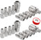 Raccord Rapide Air Comprimé 1/4 BSP, 20 PCS Raccord Rapide Air Comprimé, Raccord Pneumatique, Raccord Air Comprimé pour les Outils Pneumatiques, les Compresseurs d’Air, les Tuyau Compresseur