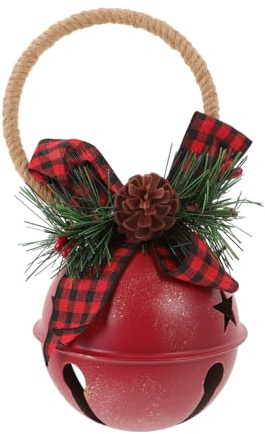 Cabilock 2 Piezas De Campana Colgante para Puerta Decoración para Árbol De Navidad Cascabel para Puerta Adorno Navideño para Puerta