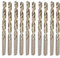 Generic 1-10MM 10 PCS MICRO HSS PRO TITANIUM COATED COBALT JOBBER STAINLESS STEEL DRILL BITS SET METAL WOOD PLASTIC UK (8mm)