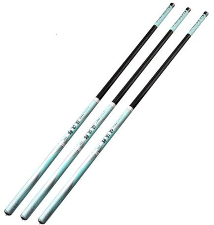 Angelrute Tragbarer kurzer Abschnitt 2. 7m-7,2 m Teleskope Angelrute Super billig 3/7 Hartness Handabte Super Harte Ultra -Lichtstangen Angelruten(Größe:Black_4.5M)