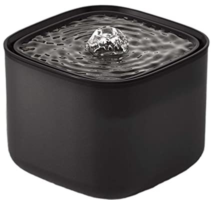 XJKLBYQ Fuente de Agua de Gato Automatic Cat Beber Fountain Dispensador de Agua para Mascotas para Perros Gatitos Pet Negro, Fuente de Agua de Gato automática