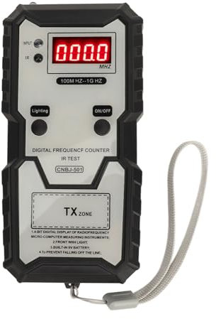 Frequency Tester Car Key Fob, Remote Key Frequency Tester,100MHZ to 1GHZ Infrared Control, for Access Control Car Burglar Alarms Electric Locks,Garage Doors,Remote Controls