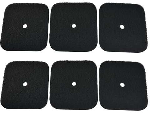 HQRP 6-Pack Replacement Carbon Filters Kompatibel mit Catit Hooded Cat Litter Pans 50685, 50700, 50701, 50702, 50722, 50695 & 50696