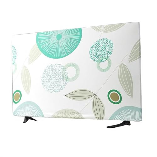 SXTYYH Copertura Antipolvere for TV for Interno Universale LED LCD Copertura TV Protettiva, Stoffa Pittura Schermi Televisivi Schermo TV(28 Inches,Bianca)
