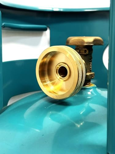 Zatechs Raccord DISH | Pour le Raccordement du Tuyau GPL à la Station-service | d'une bouteille de gaz de 11kg | un robinet LH 1/14 de 21,8 et un robinet de 20mm