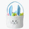 Osternkorb für Kinder Osternest Korb Osterhase Plüschkorb zum Befüllen Osterkörbchen Hasenkorb mit niedlichen Ohren, Osterkorb-Füller für Jungen, Osternest Basteln für die Eiersuche Osterbeutel, Blau