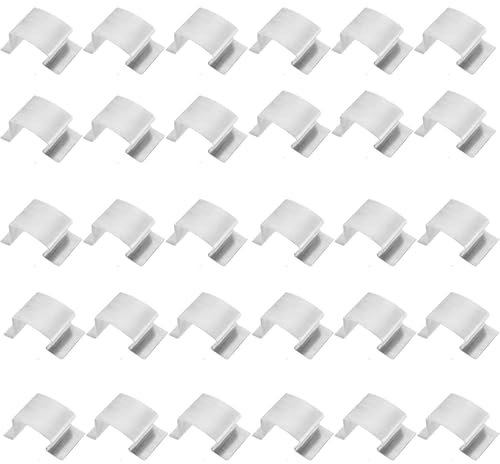 50 Stück Gewächshaus Klammern, Edelstahl Gewächshausclips Glas Sprung G Clips Ersatzteile für Gewächshaus