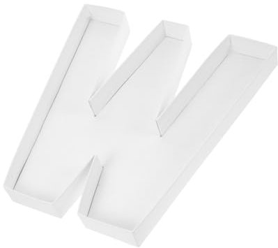 KOMBIUDA Tablett Mit Befüllbaren Buchstaben Serviertablett Für Lebensmittel Und Süßigkeiten Kuchenteller Aus Recycelbarem Papier Für Party-Dekoration Und Snacks