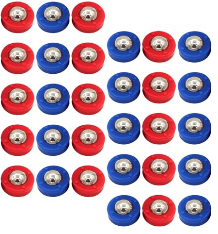 DIYEAH 30 Stück Curling Shuffleboard Pucks aus Stahl und Kunststoff Kompakt und Leicht für Familienfeiern und Partyspiele Ersatzrollen für Kleiner Tischspiele