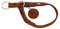 HUNTER Dressurhalsung SOLID EDUCATION, Farbe: cognac, besonders belastbares Leder, handgeflochten, mit Stoppring, Made in Germany, Größe: L-XL