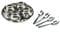 9PC Stainless Steel Relish Chutney Pickle Dish Thali Bowls Serving Bowls Multipurpose Serving Set Nut Bowls