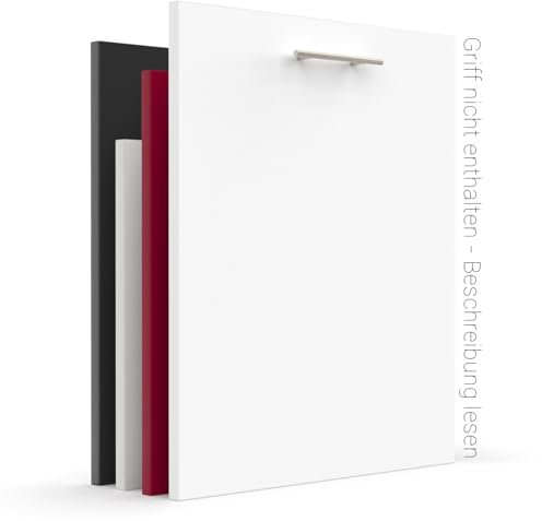 X57 Geschirrspülerfront 16mm voll-, teilintegriert und nach Maß (Weiß, 594x565mm)