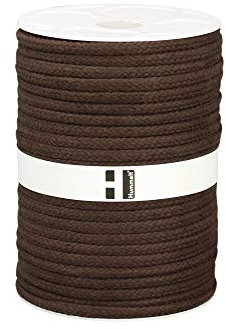 Hummelt® SilverLine-Rope Baumwollseil Baumwollkordel (H) 8mm 80m braun auf Rolle