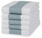100% Cotton Tea Towel - Teal Mini Chequered Pattern, Pack of 5 | Kitchen Towel Set | Absorbent, Strong, Quick Dry & Machine Washable | for Home Decor & Bathroom Accessories