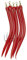 Kinetic Gummi-Makk in fünf Farben und Größen verfügbar, Inhalt je Packung 5 Stück, Perma Steel Haken (Red, 4/0)