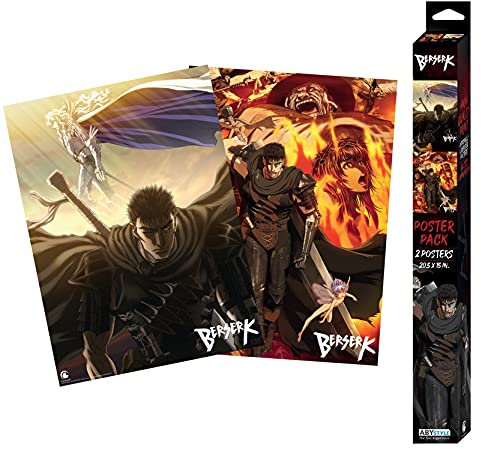 ABYSTYLE Berserk Chibi Poster Artworks (52 x 38 cm), 2 Stück