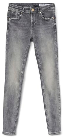 VERO MODA Damen Vmlux Mr Ri201 Ga Noos Slim Jeans, Medium Grey Denim, XL / 32L EU