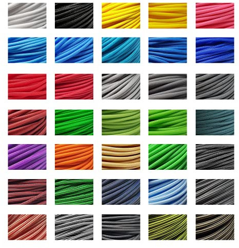 Geflechtschlauch Gewebeschlauch Kabelschlauch PET Sleeve Kabelschutz 5/10 Meter (Ø12mm (flach), Royal Blue (blau), 10)