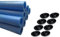 Clever Leon Schaumstoff Rohre Trampolin Stangenschutz Polster Für Trampolinstangen 8 Stück Mit Kappen Schaumstoffhülsen Für Trampolinstangen 180 cm blau