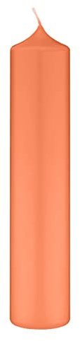 Altarkerzen (10% BW Anteil) (Bienenwachs Kerzen Lachs 200 x Ø 50 mm, 4 Stück, Kerzen mit Dornbohrung in RAL Kerzengüte Qualität