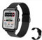 Singular-Point Men's Women's Sports Fitness Watch Bluetooth Calling Smart Watch Full Touch Screen Smart Watch Band IP67 Waterproof L21 Smart Watch Full Compatible (Black)