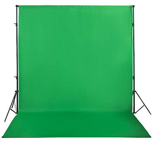 Green Screen Backdrop 10x12ft Photo Backdrop Chromakey Muslin Portrait Green Backdrop for PS Keying/Video Creation/Studio Portrait Shoots