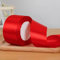 2 Rollen Rot schleifenband, Geschenkband rote Stoffband, Satinband Ribbon rot Dekoband.(50mm/25yard)