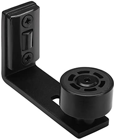 SOTECH Guía inferior de puerta corredera (60 x 30 x 92 mm), guía de suelo ajustable para puertas correderas con montaje en pared, guía de rodillos para grosor de puerta de 17 a 49 mm