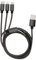 REV Câble multi USB USB A vers USB-C, micro USB & Lightning - 3 en 1 - Câble de charge et de données universel - Câble de charge rapide de 100 cm de long, 5 V DC, 2,4 A
