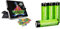 Basic Fun 2215 Lite-Brite Ultimate Classic, Light Up Drawing Board, LED Drawing Board with Colours, Aged 4+ & Amazon Basics AA Rechargeable Batteries, Pre-Charged - Pack of 4 (Appearance May Vary)