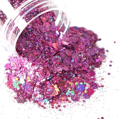 10ml Super Shiny Rose Gold Bulk Glitter Nail Art Decorations Aurora Pigment Powder Fine Glitter Chrome Nail Powder Pigment Ongle