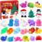 Chennyfun Mochi Squishies Adventskalender 2024 für Kinder,24 Tage Countdown Adventskalender, Mochi Mini Squeeze Spielzeug, Mini Squishy Kawaii Set für Jungen, Mädchen, Kinder, Teenager, Männer
