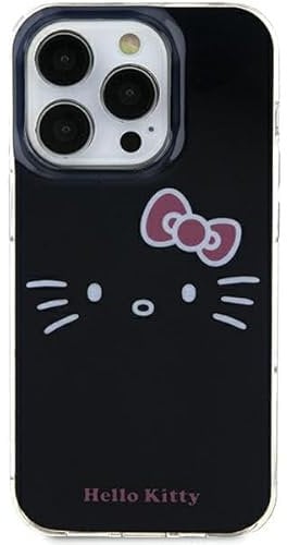 CG MOBILE Hello Kitty HKHCP15SHKHLK case for iPhone 15 6.1 black hardcase IML Kitty Face