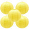 Hocansen 5 Stück Papierlaterne 12in Rund Papier Laterne Dekoration Ballform Papier Lampions für Party Hochzeit Garten Deko (DL/Yellow)