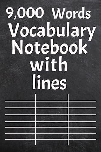 Blank Vocabulary Study Notebook with Lines | 200 Pages | College Ruled | 3 Columns