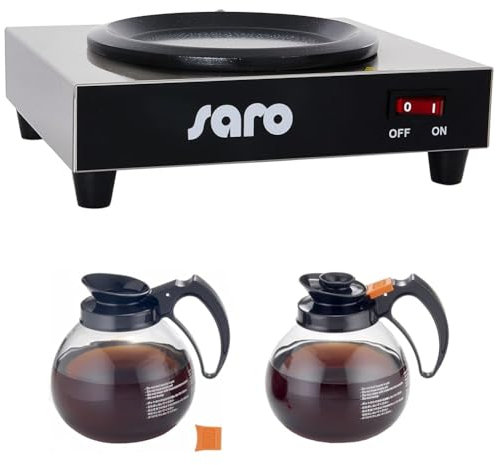 Set mit Warmhalteplatte und Glaskanne