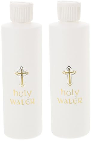 PRETYZOOM 4 Piezas Botella De Agua Kit De Exorcismo Dispensador De Agua De La Iglesia Botella Sagrada Vacía Botellas De Agua Estéticas Garrafas Dispensador De Vidrio Kit De