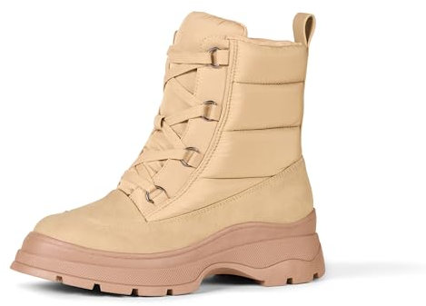 Amazon Essentials Stivali Imbottiti con Lacci Donna, Marrone Kaki, 41 EU