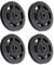 Young Wolf 2 Pairs (4pcs) Bearing Pulley Wheel Cable Gym Fitness Equipment 95mm
