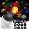 Planetarium Star Projector, 13 in 1 LED Galaxy Projector Light with 12 Film Discs Children's Starry Sky Projector Projector Lamp for Bedroom Living Room, Party (Black+White)