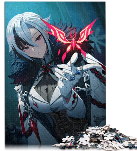 LGNBTGM Puzzle für Genshin Impact Arlecchino, 1000 Teile Holzpuzzle, Anime Stil, 50 x 75 cm, 14+ Jahre, 1 Set, 1000 Teile, 1 Puzzle