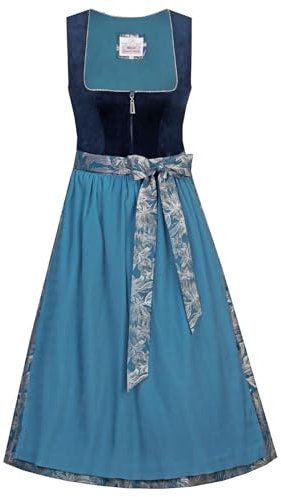 MarJo Damen Midi Dirndl IRSEE blau 42