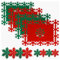 12 Pcs Sottopiatti Natalizi In Feltro, Sottobicchieri Tovaglietta Natalizia, Tovagliette Colazione Natalizie, Usati per La Festa di Natale,Motivo Fiocchi di Neve, Addobbi Natalizi per La Tavola