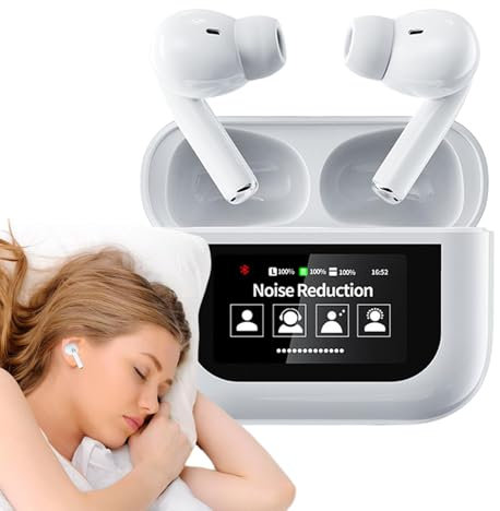 Auriculares con pantalla táctil | Auriculares deportivos | Auriculares con cancelación de ruido | Auriculares con batería de larga duración | Auriculares deportivos para correr, entrenamiento, gimnasi