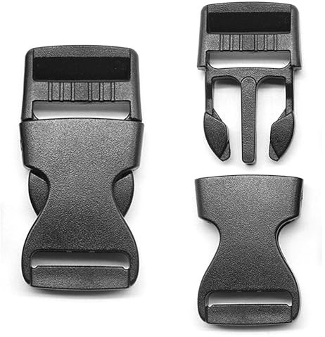 OioTuyi 2 Stück Steckschnalle 25mm Klickverschluss für Gurtbänder, steckverschluss Rucksack Reparatur, satch Ersatzschnalle Beckengurt, Schnallen und Verschlüsse